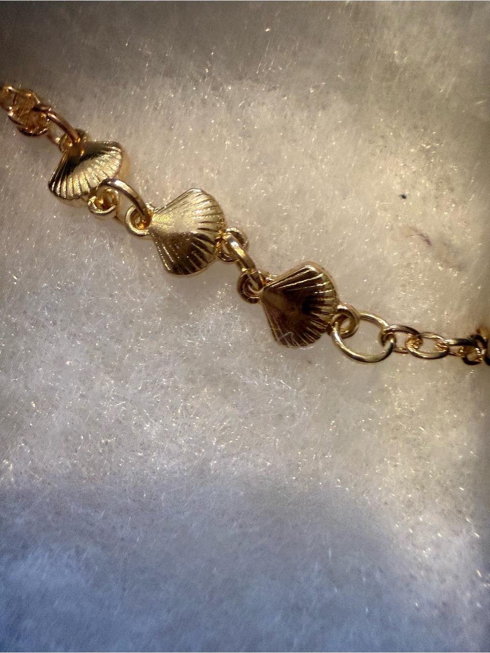 Gold Shell Link Bracelet - Women Jewelry